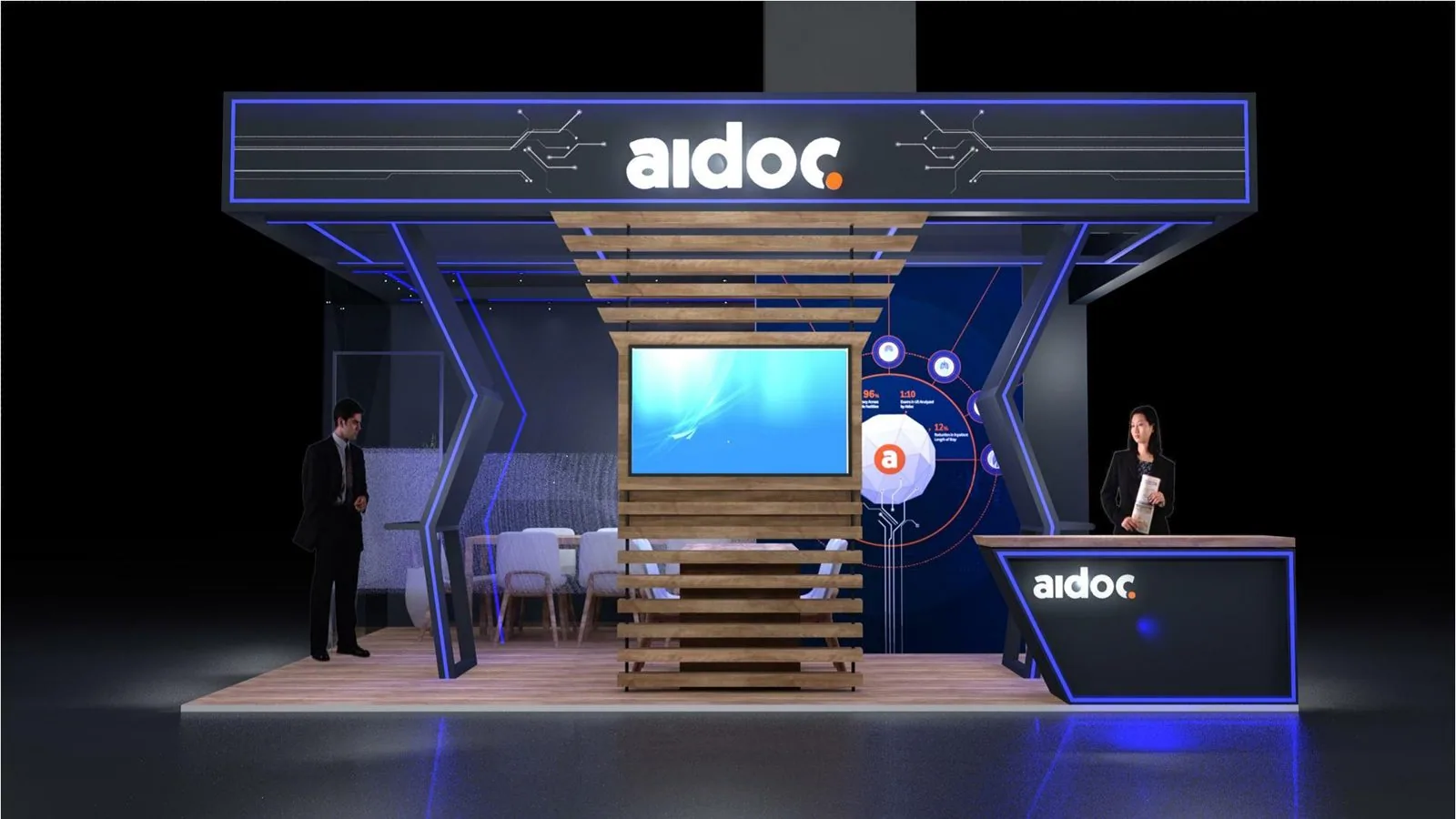 Aidoc booth front view
