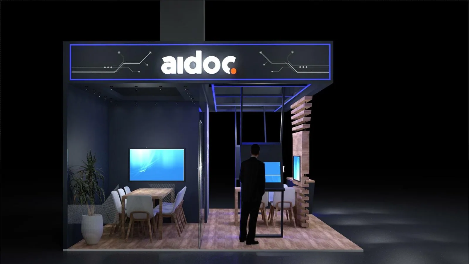 Aidoc booth meeting room