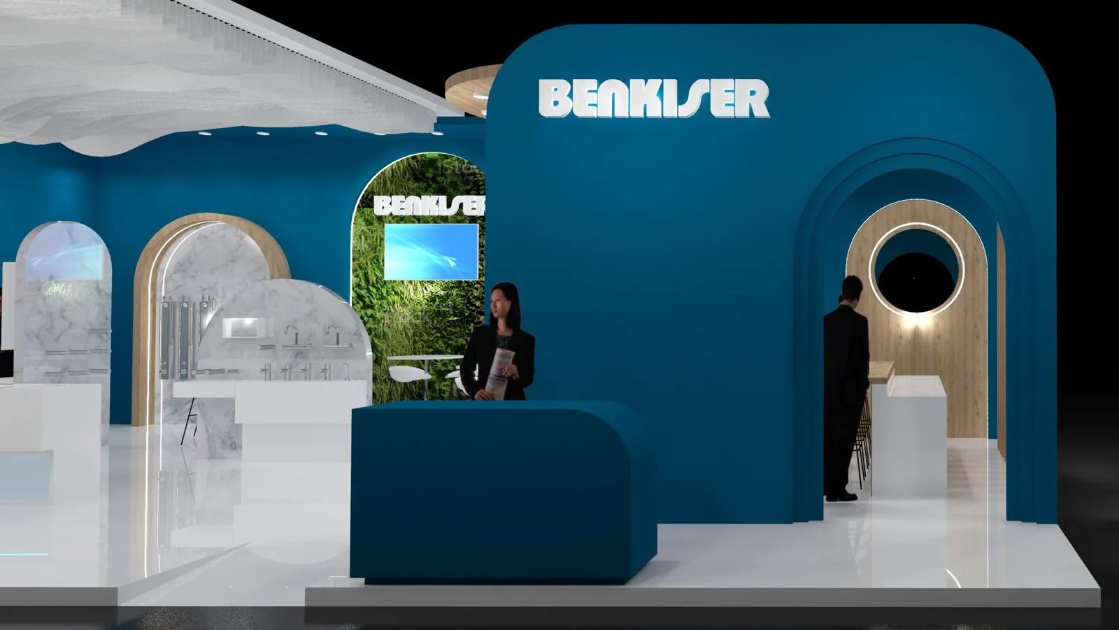 Benkiser booth concept render