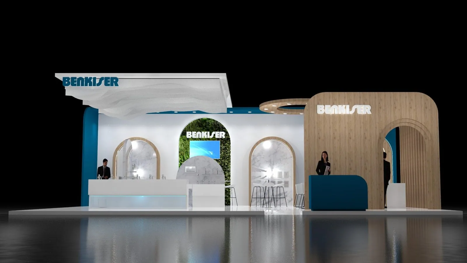Benkiser booth concept render