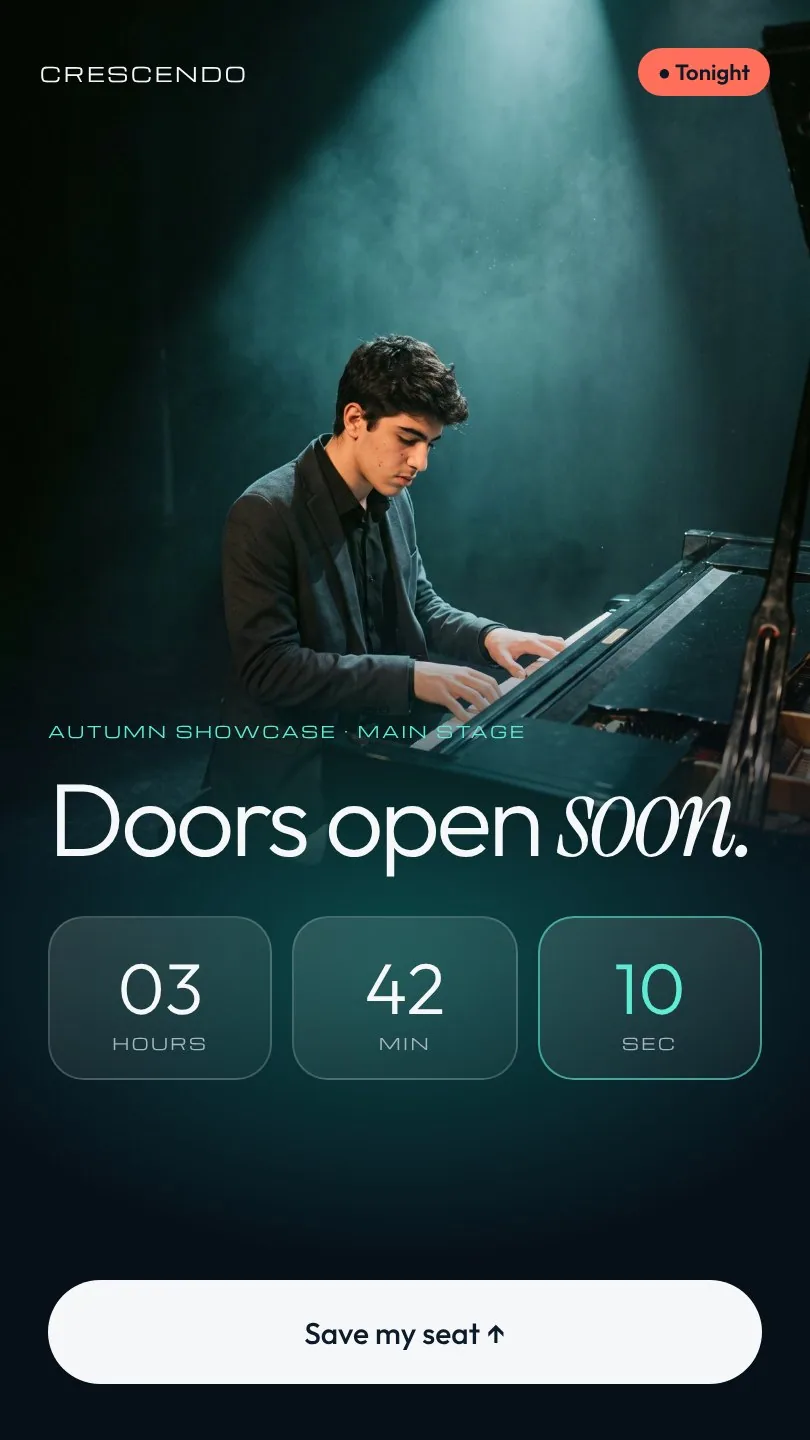 Story: concert tonight countdown