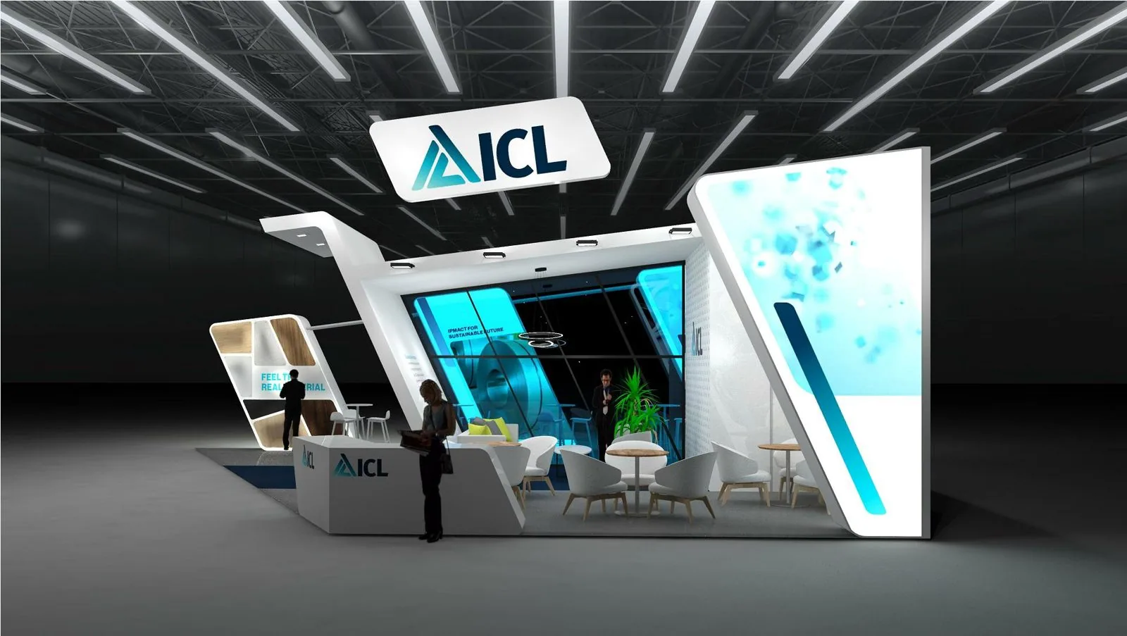 ICL exhibition booth render