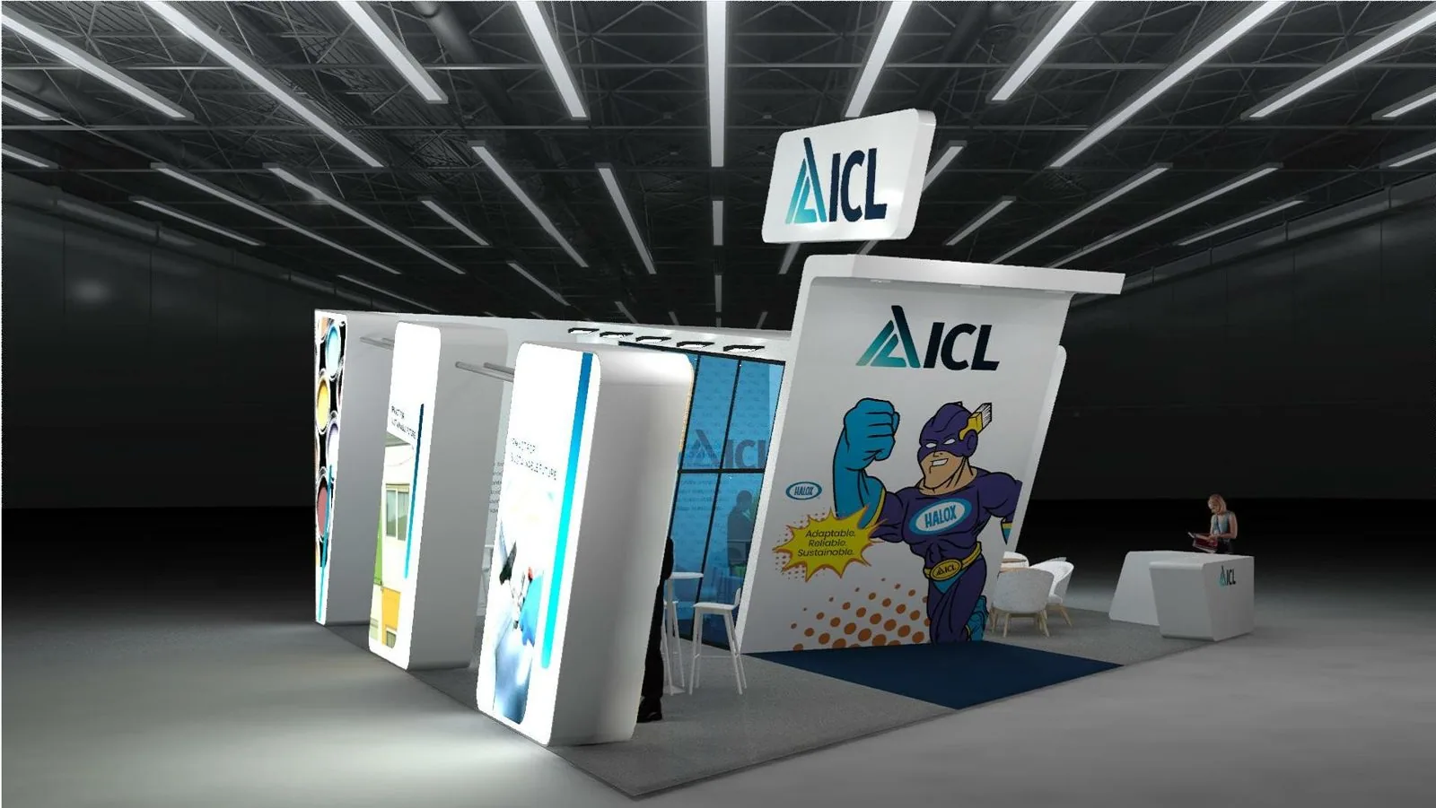 ICL HALOX booth render