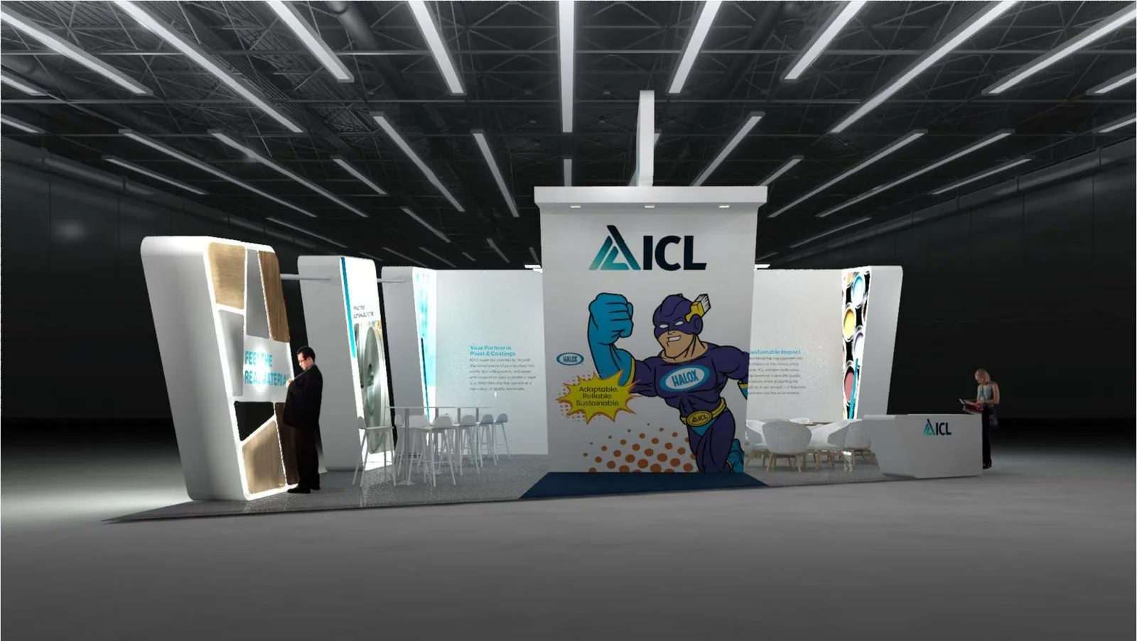 ICL HALOX booth render