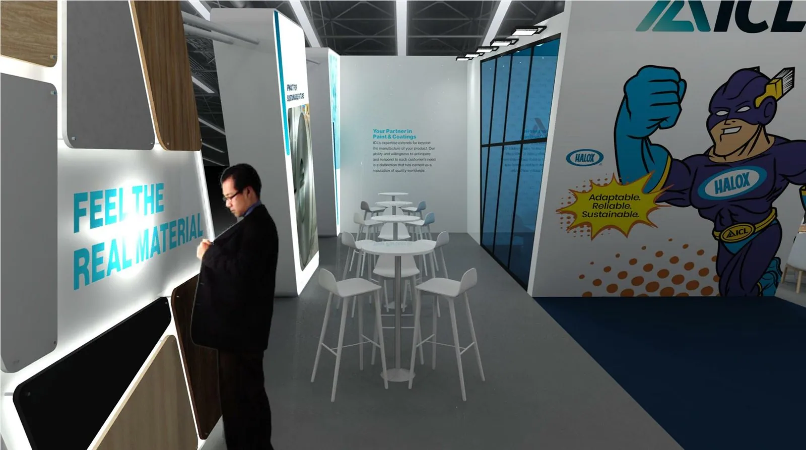 ICL HALOX booth render