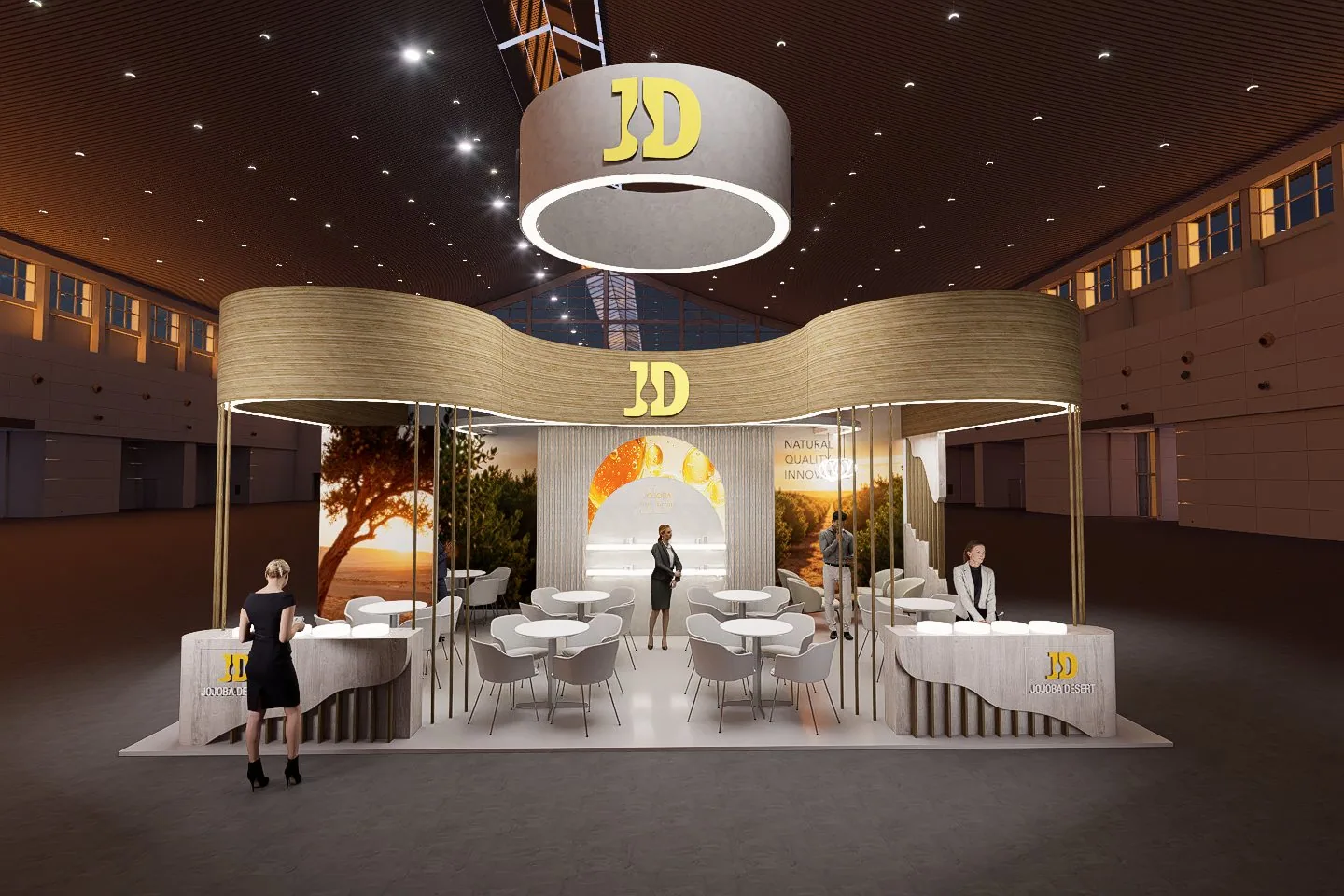 Jojoba Desert exhibition booth render