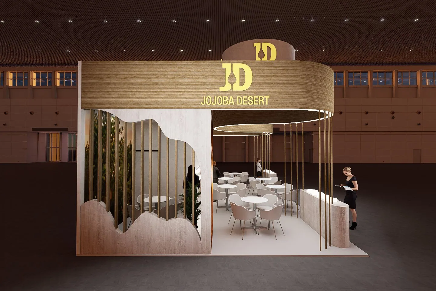 Jojoba Desert booth render