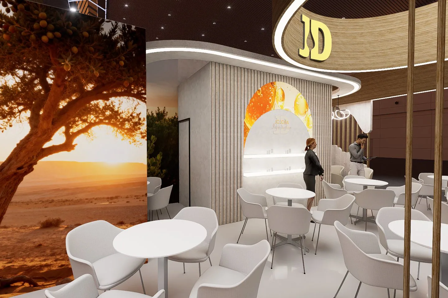 Jojoba Desert booth render