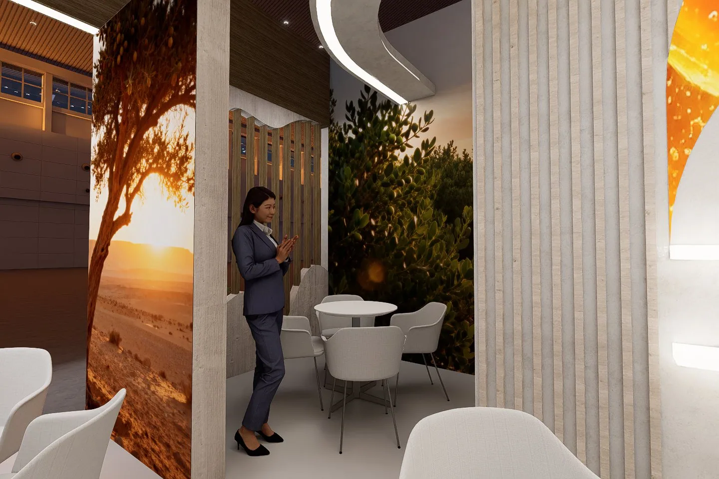 Jojoba Desert booth render