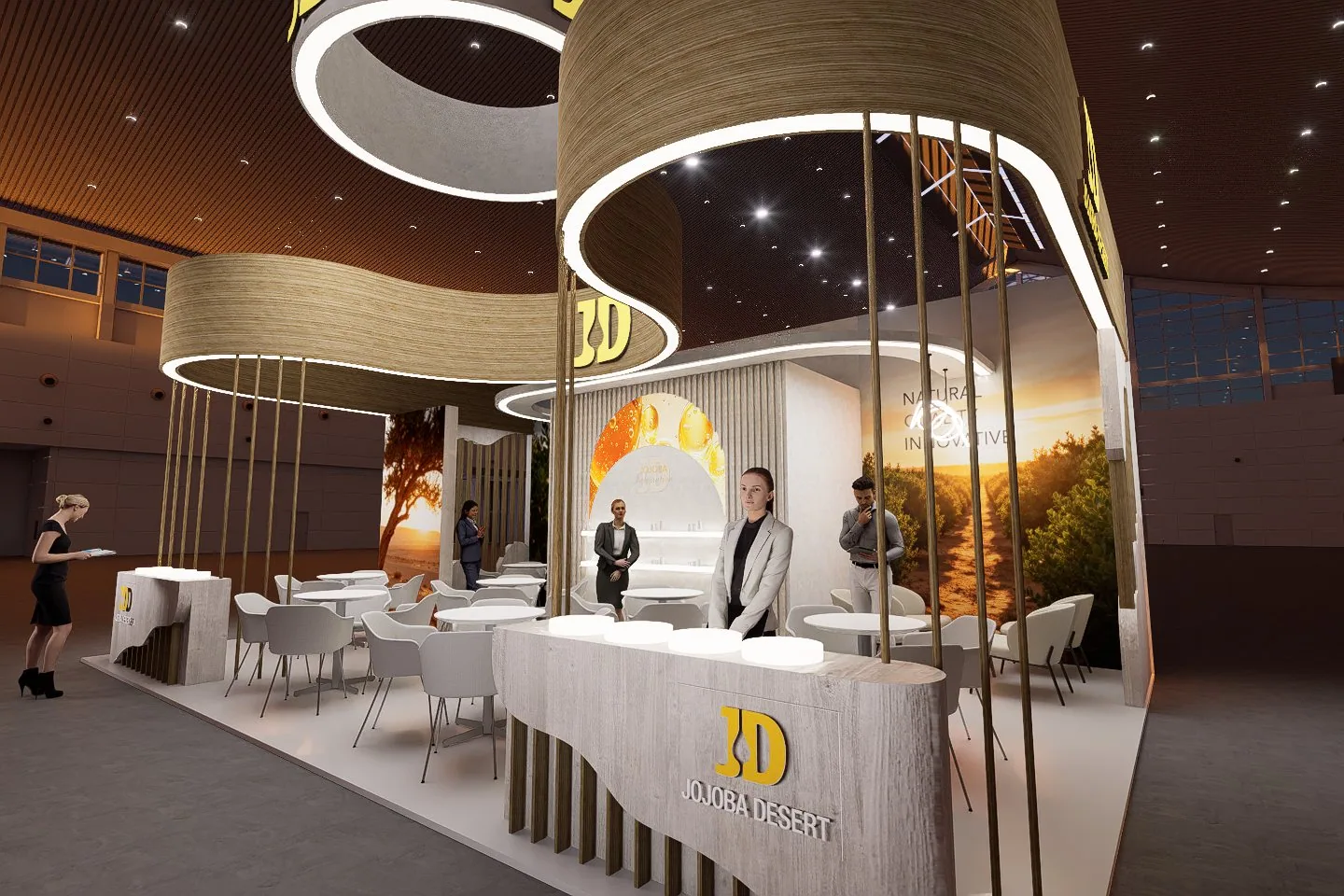 Jojoba Desert booth render
