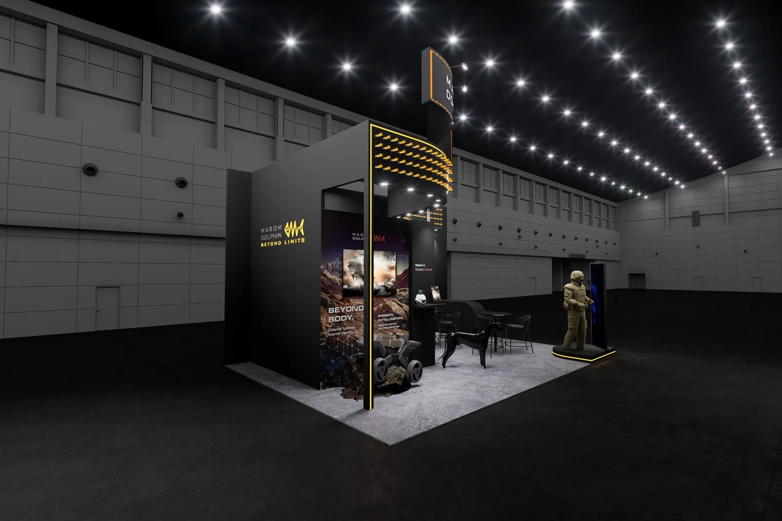 Marom Dolphin booth render