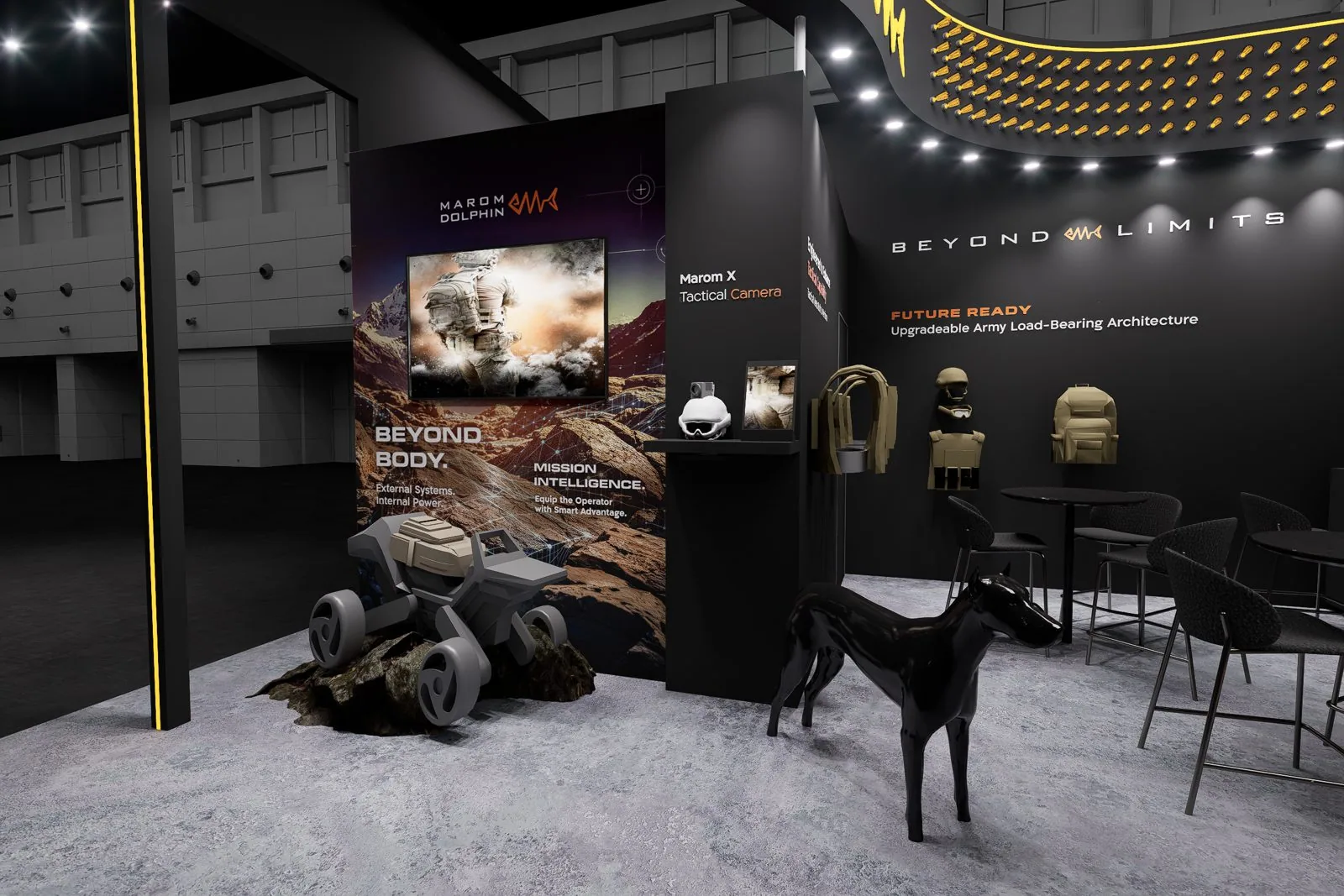 Marom Dolphin booth render