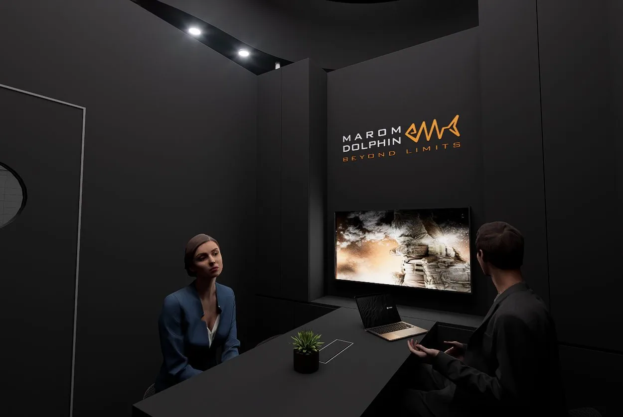 Marom Dolphin booth render