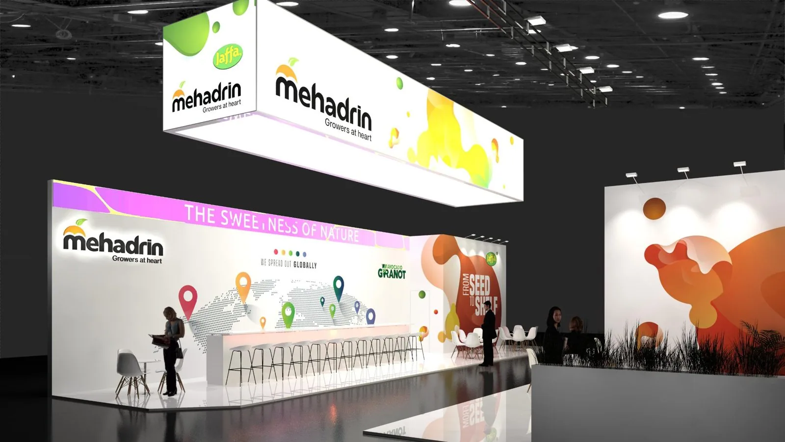 Mehadrin exhibition booth render