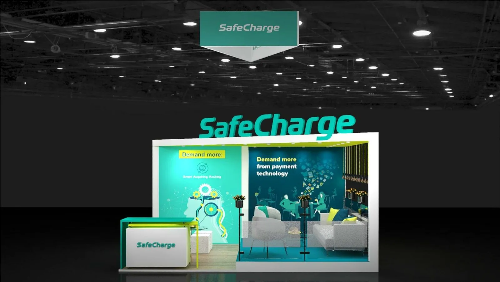 SafeCharge booth render