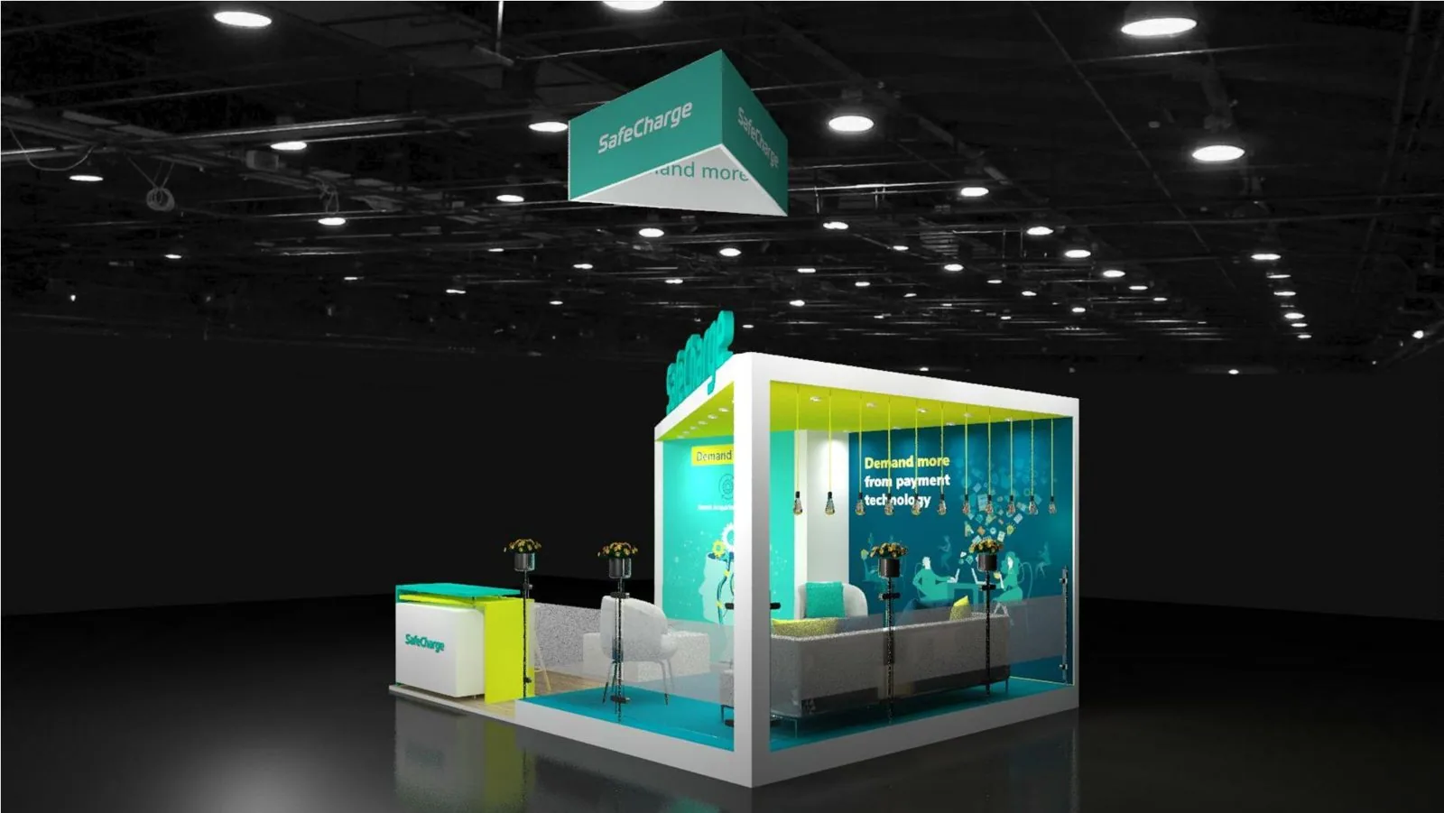 SafeCharge booth render