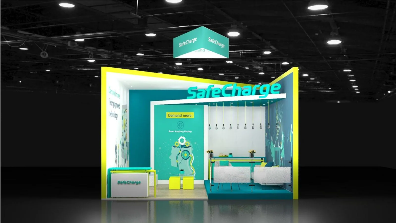 SafeCharge booth render