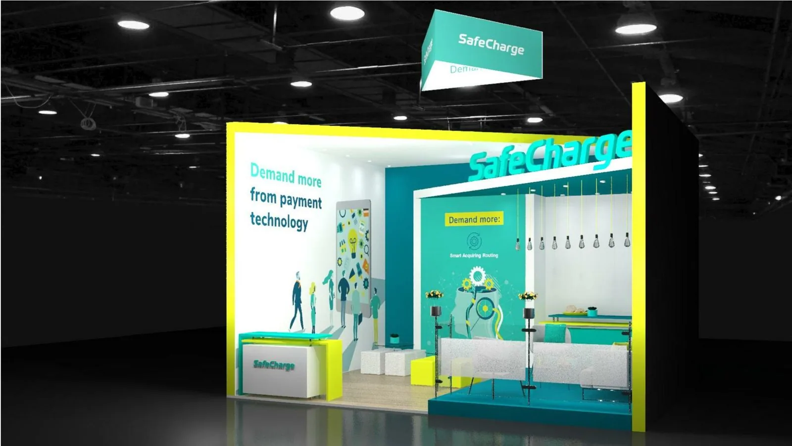 SafeCharge booth render
