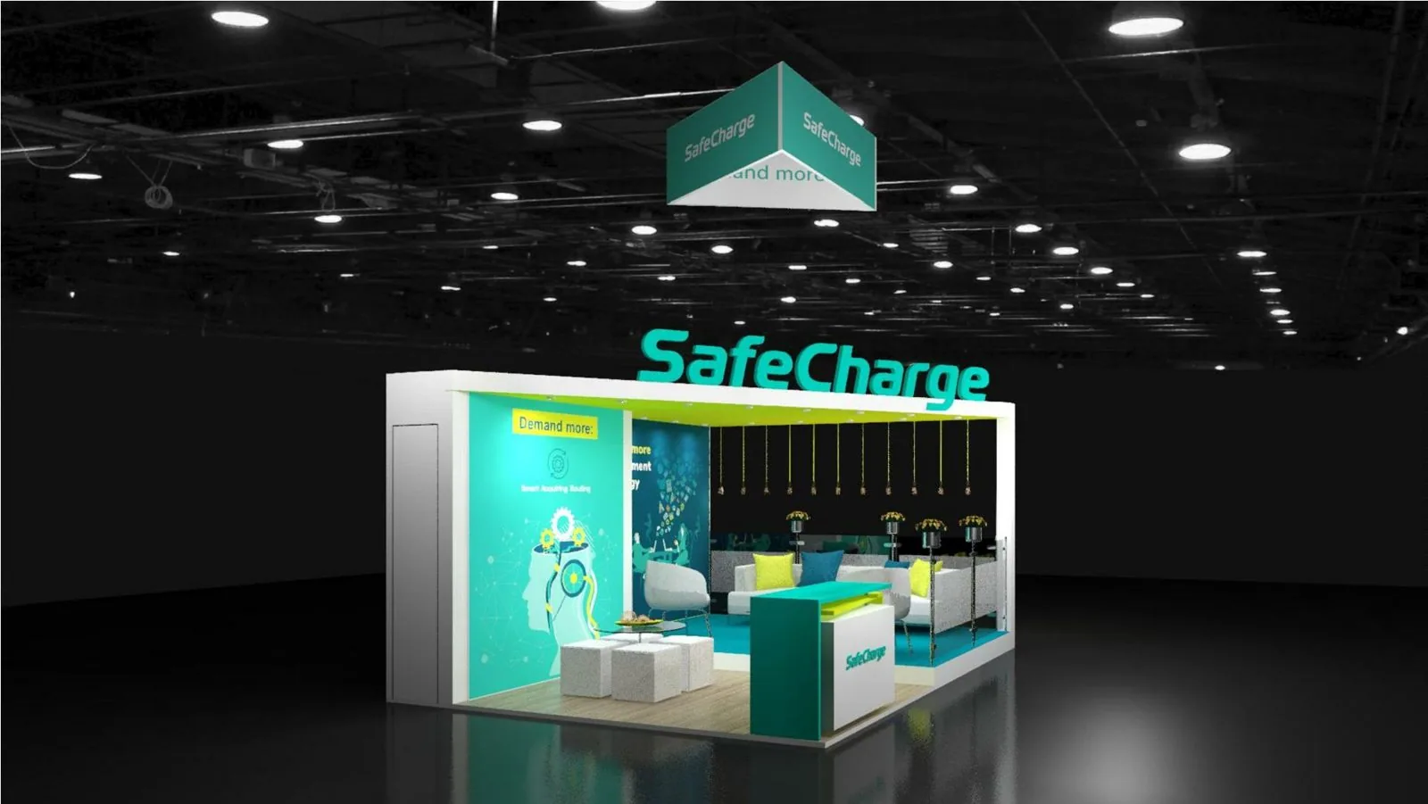 SafeCharge booth render