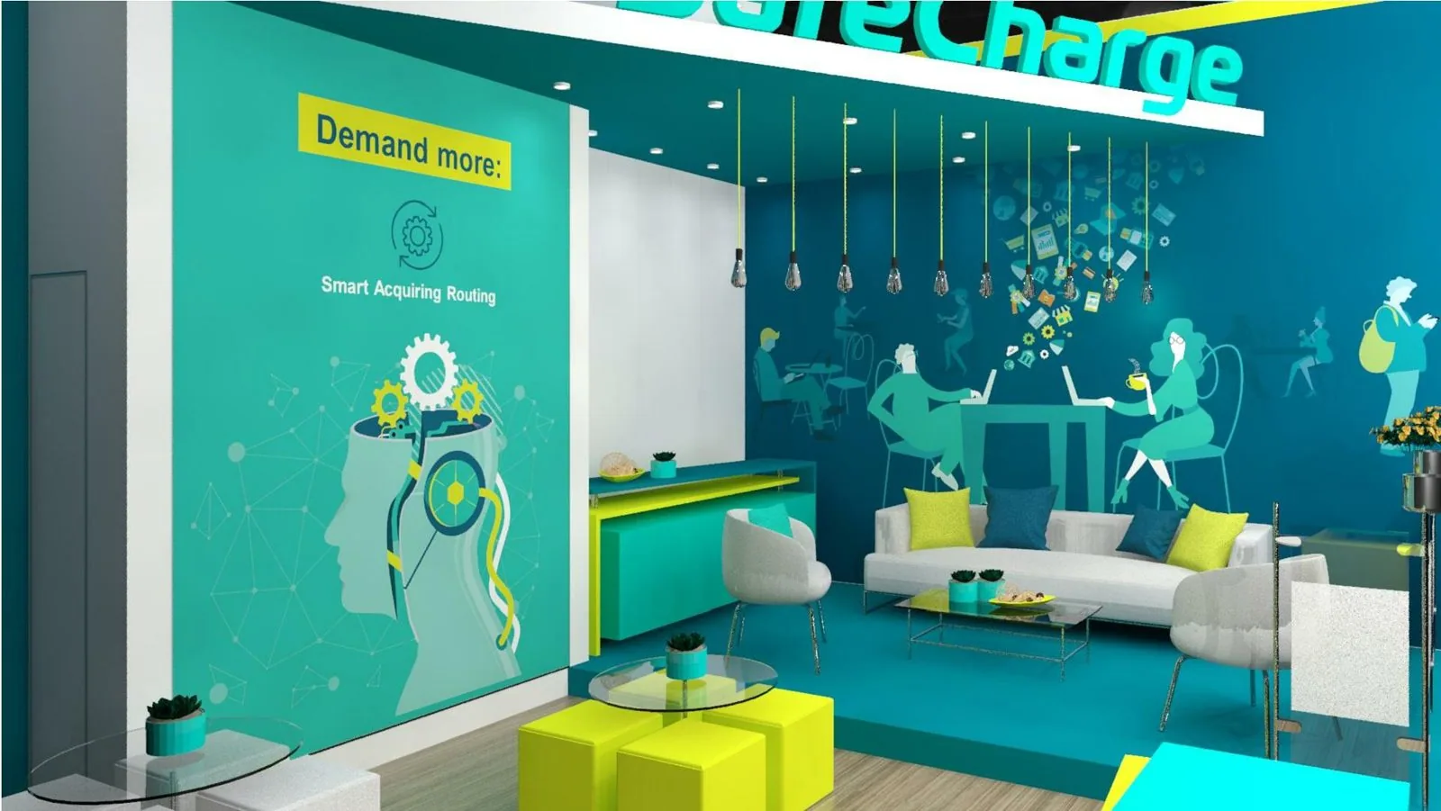 SafeCharge booth render