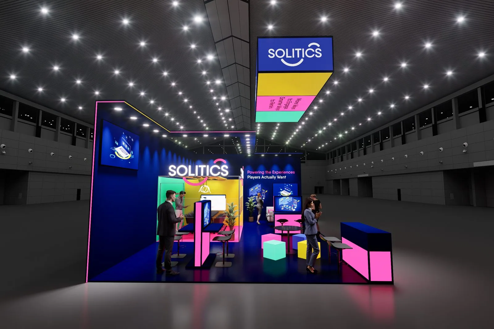 Solitics booth, option A