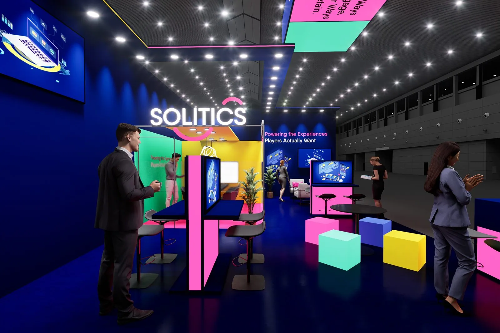 Solitics booth, option A