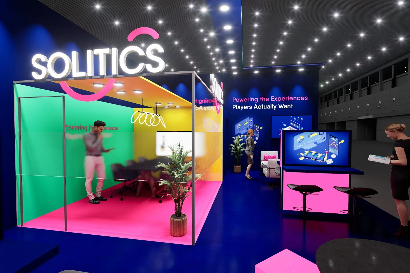 Solitics booth, option A