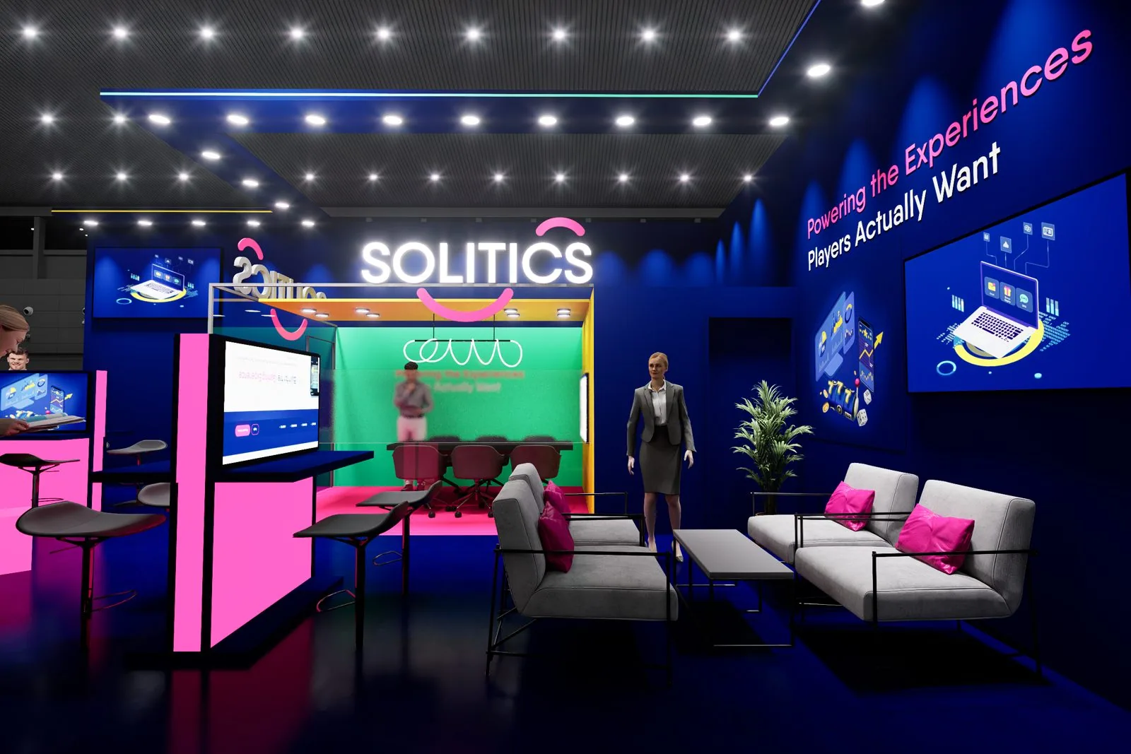 Solitics booth, option A