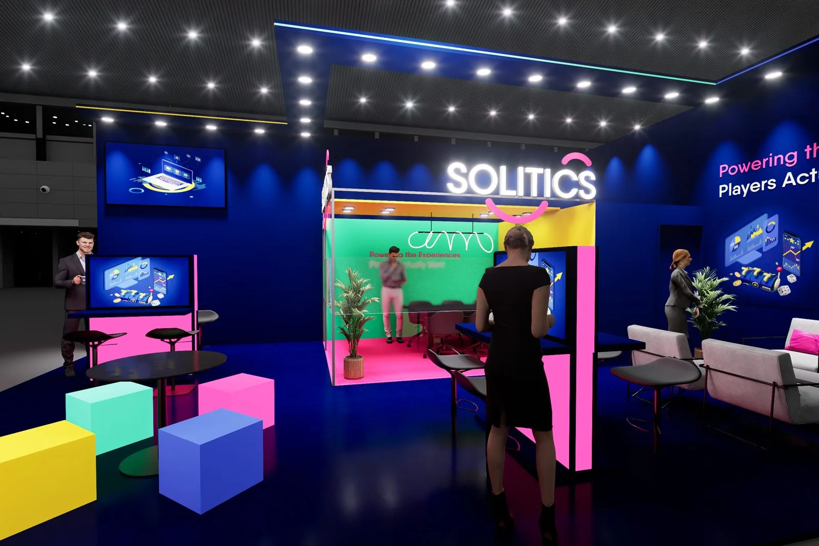Solitics booth, option A