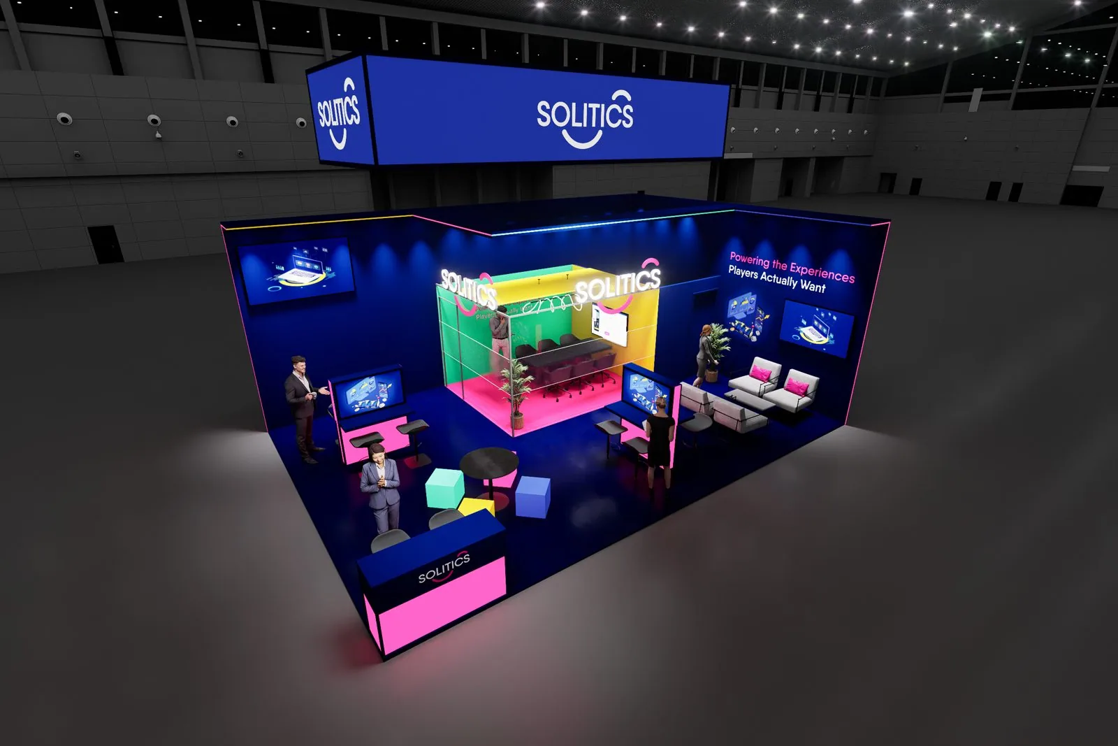 Solitics booth, option A