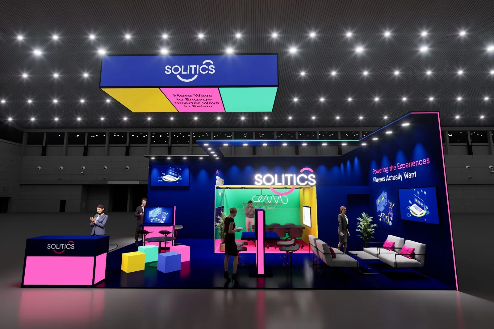 Solitics booth, option A