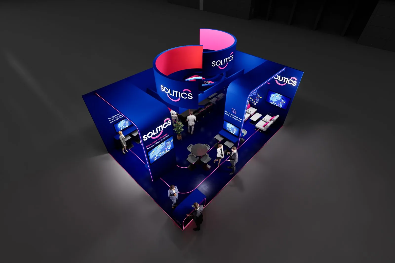 Solitics booth, option B