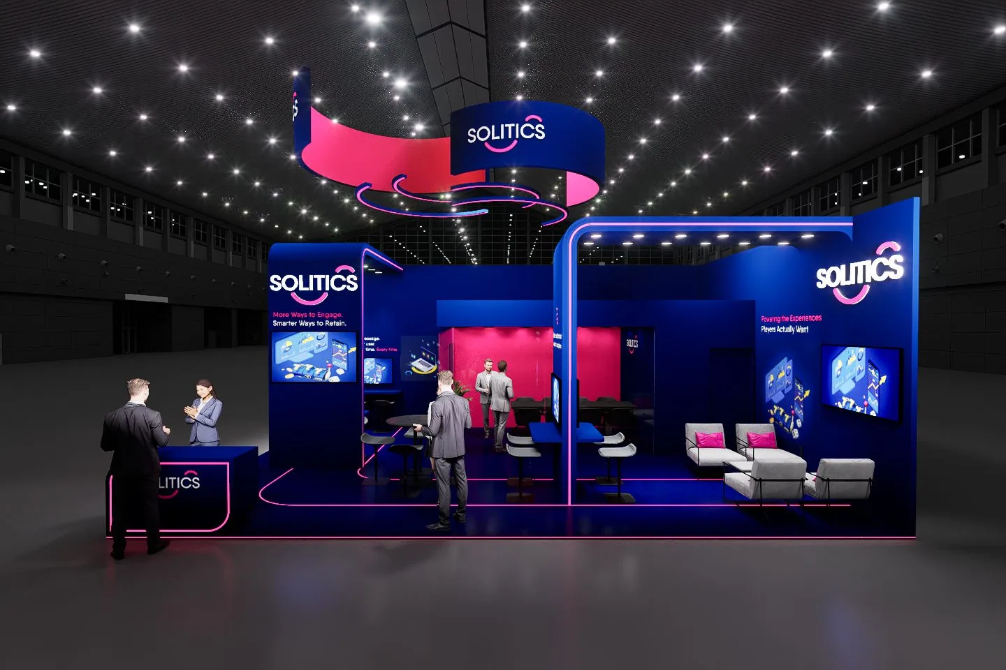 Solitics booth, option B