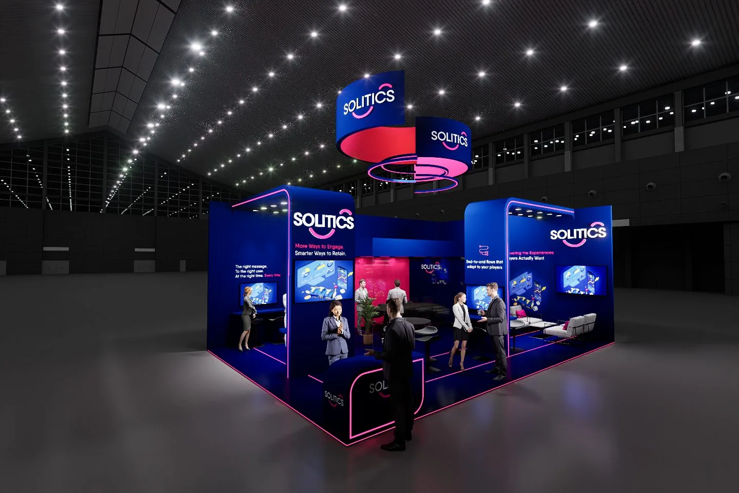 Solitics booth, option B