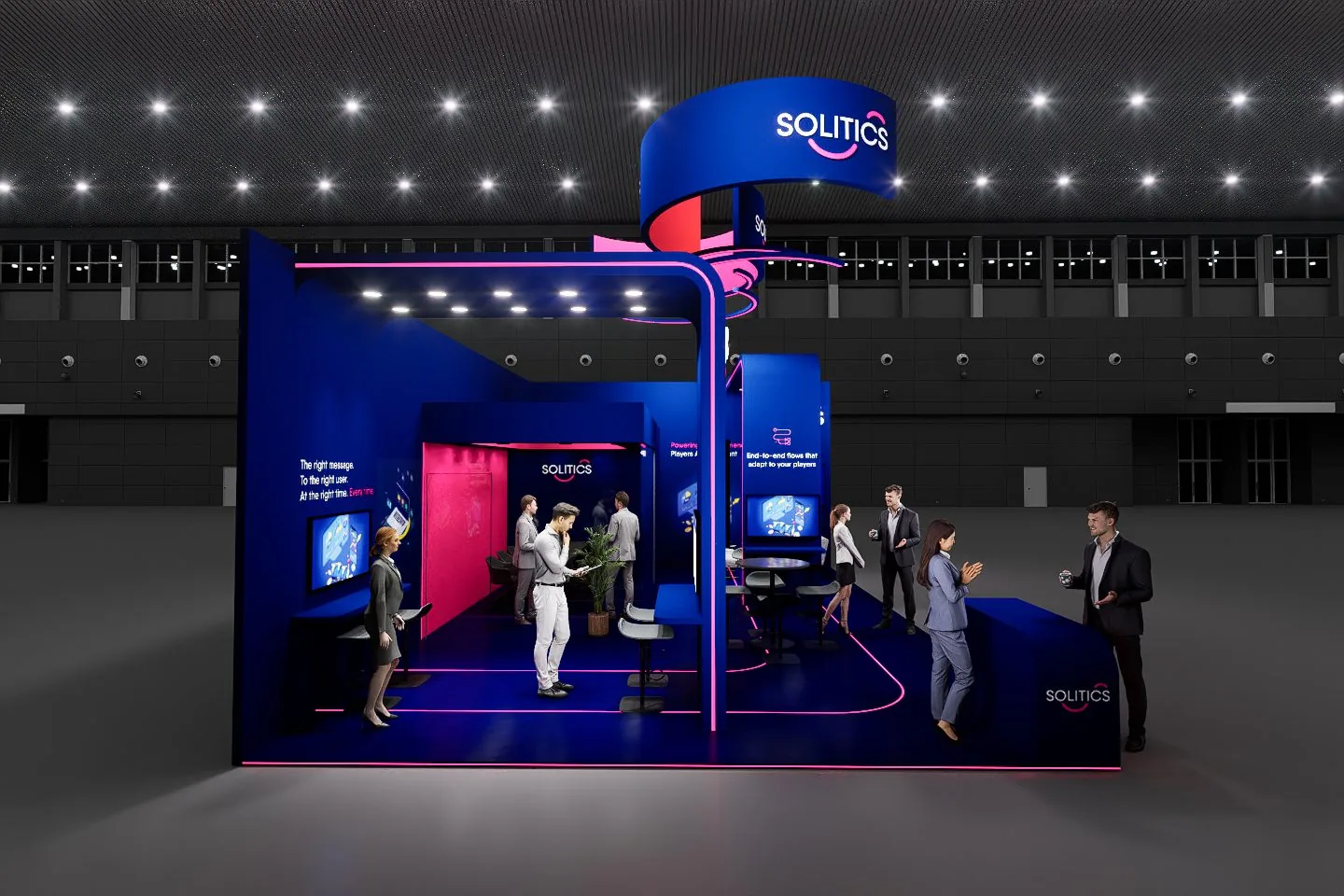Solitics booth, option B