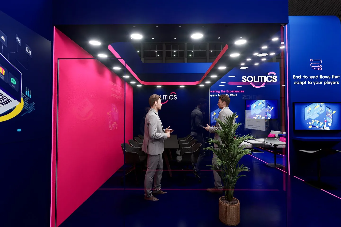 Solitics booth, option B