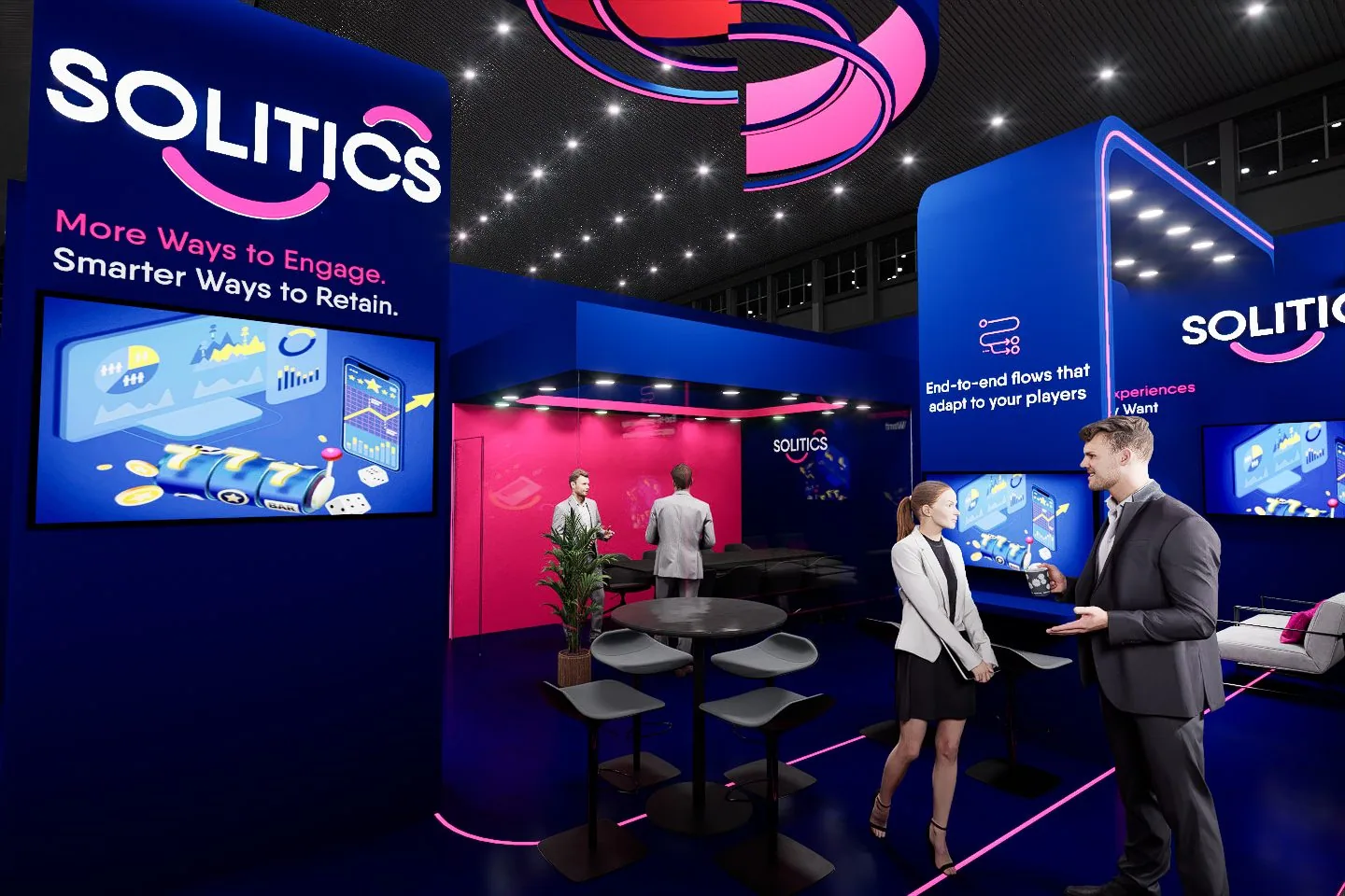 Solitics booth, option B