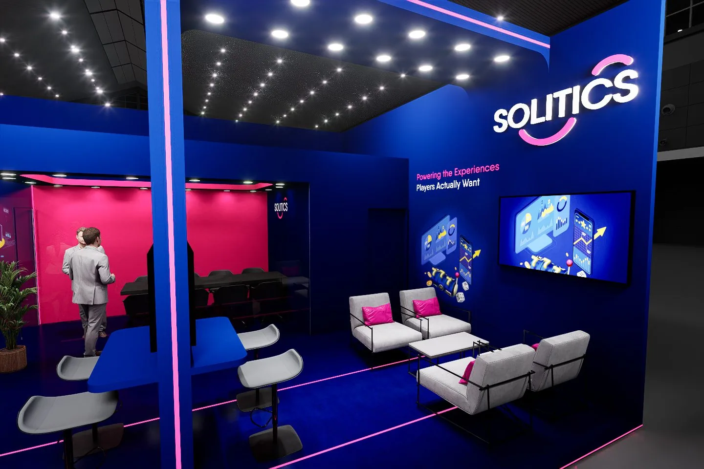 Solitics booth, option B