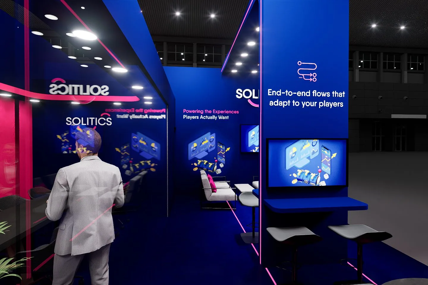 Solitics booth, option B