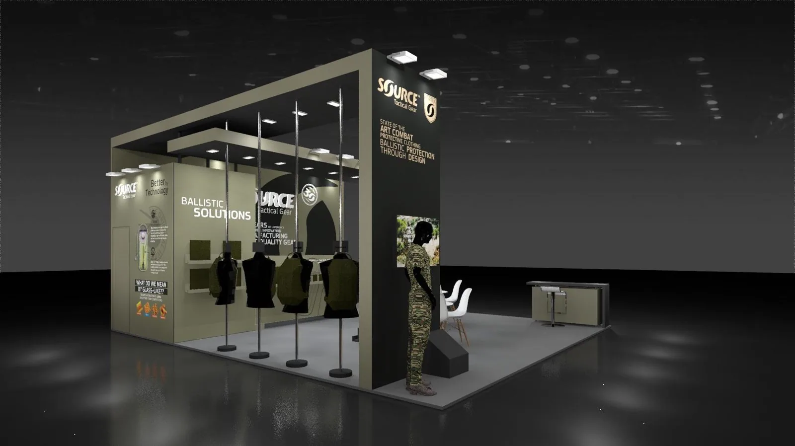 SOURCE Tactical Gear booth render