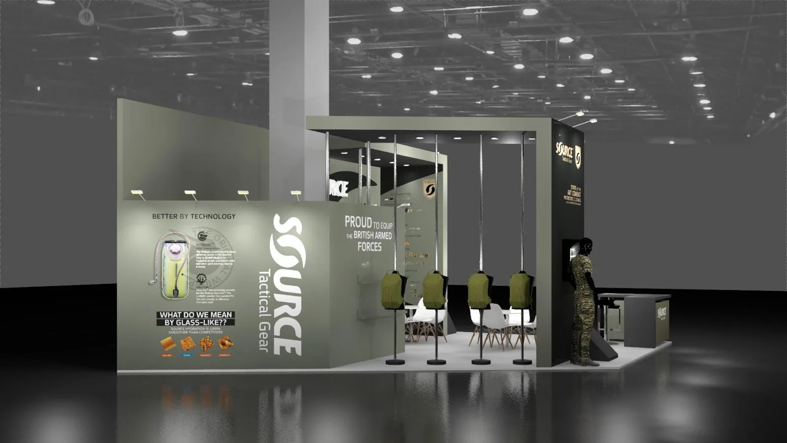 SOURCE Tactical Gear booth render