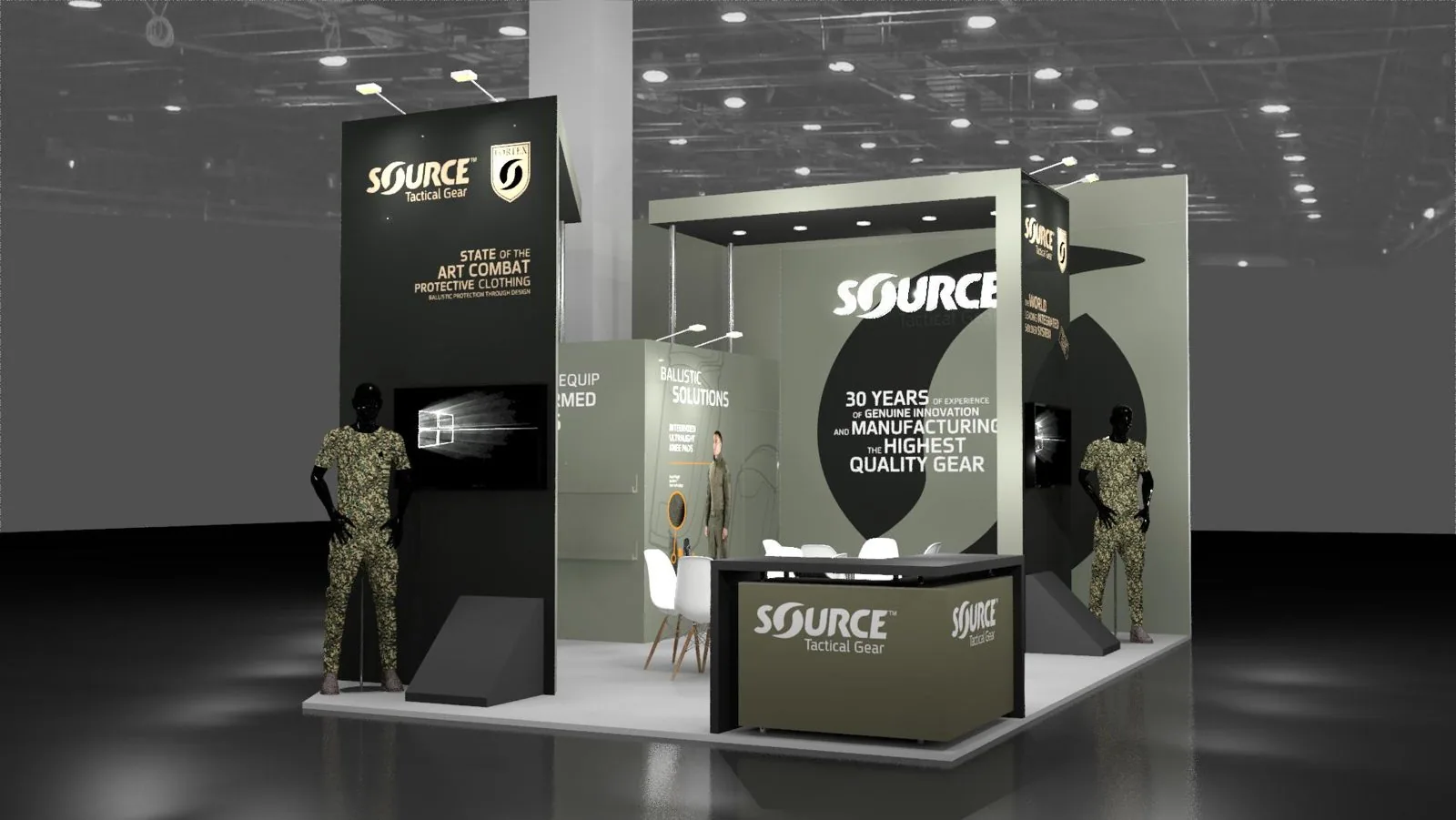 SOURCE Tactical Gear booth render