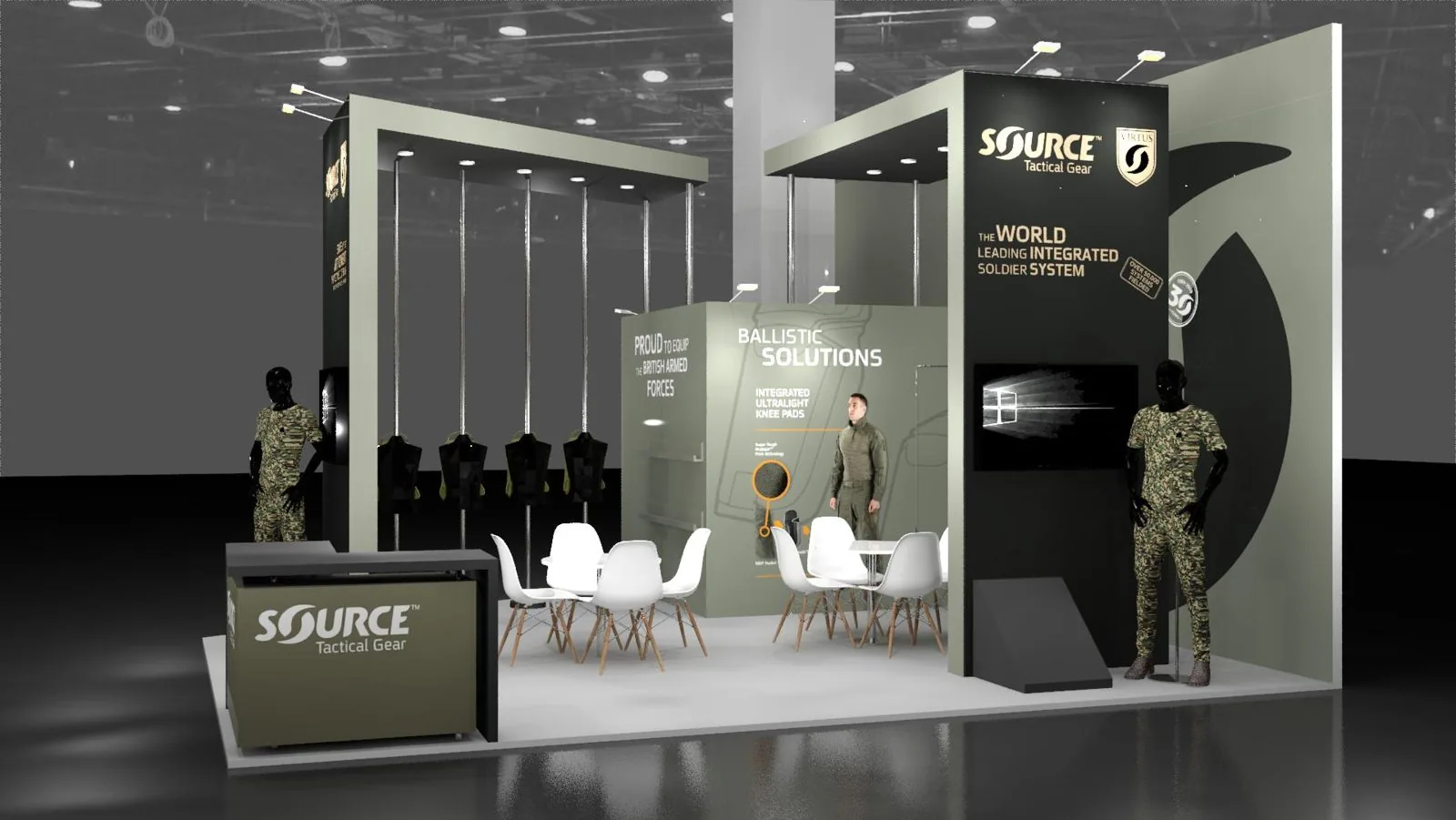SOURCE Tactical Gear booth render