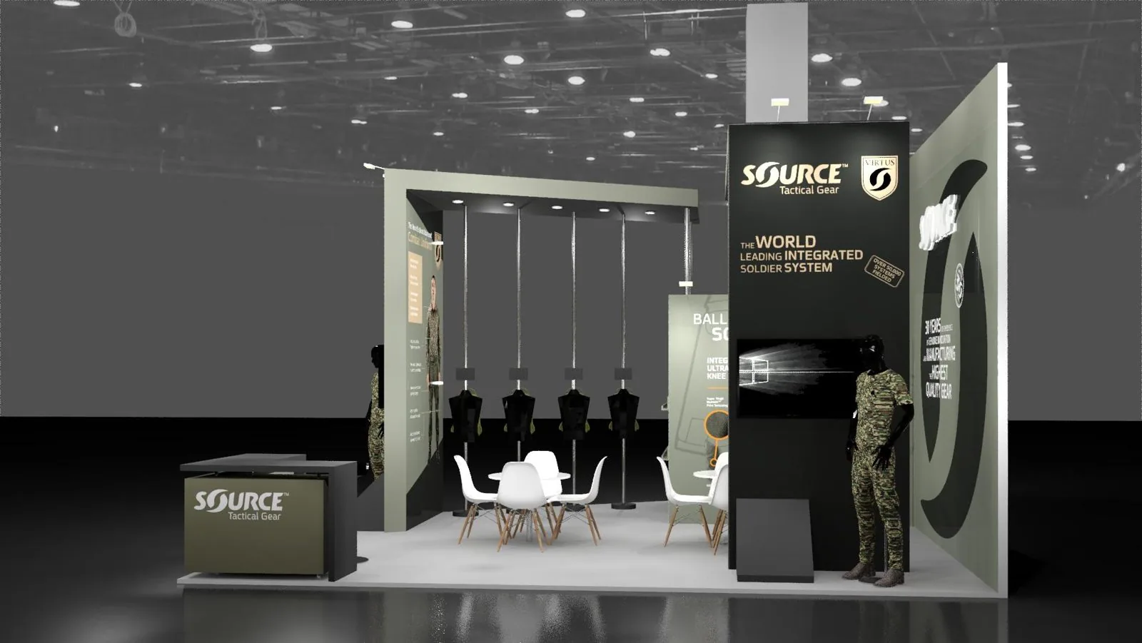 SOURCE Tactical Gear booth render