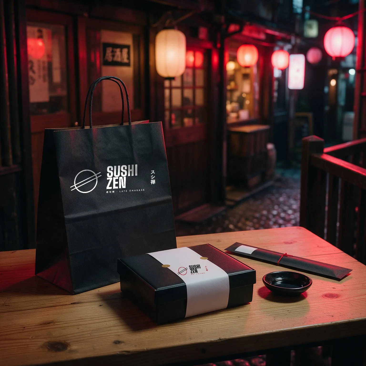 Take-away bag and box