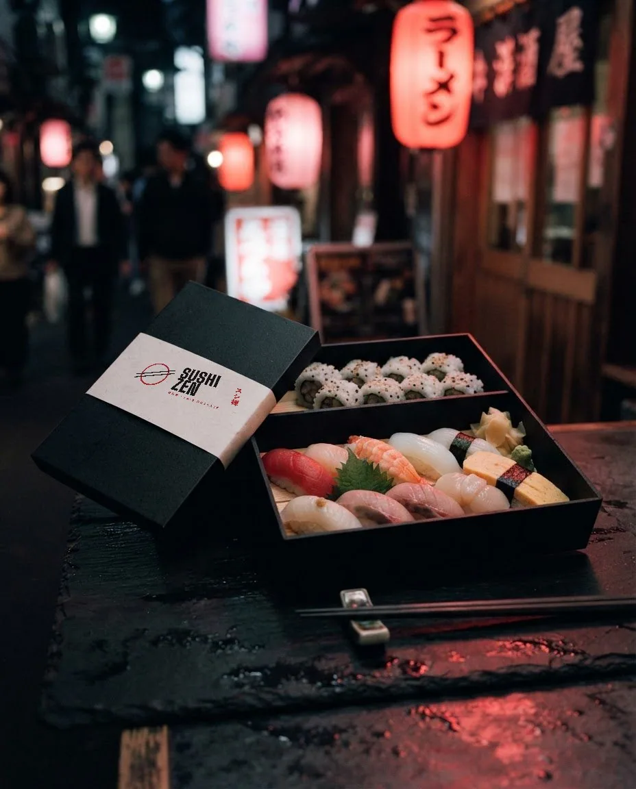 Bento with the washi band
