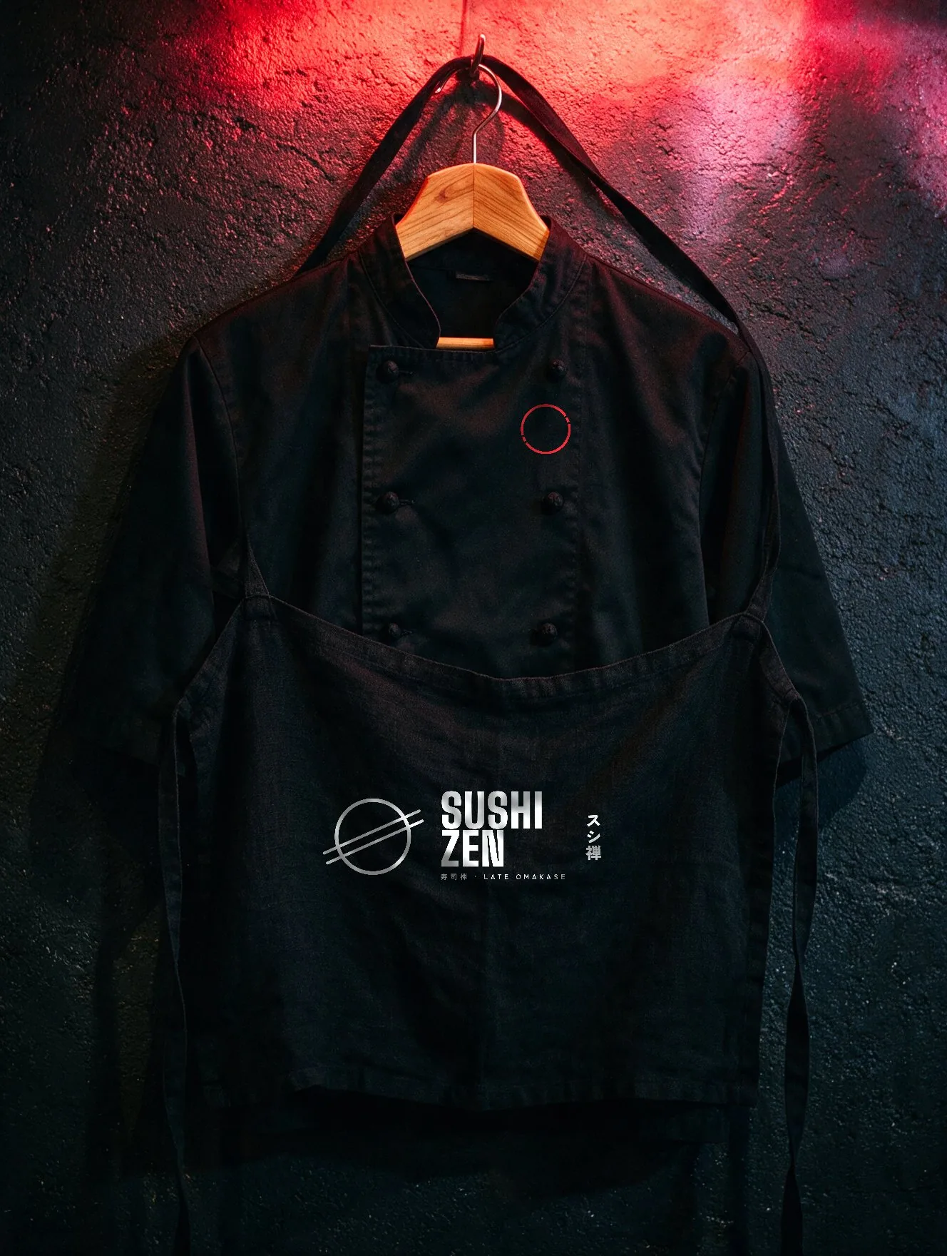 Chef jacket and apron