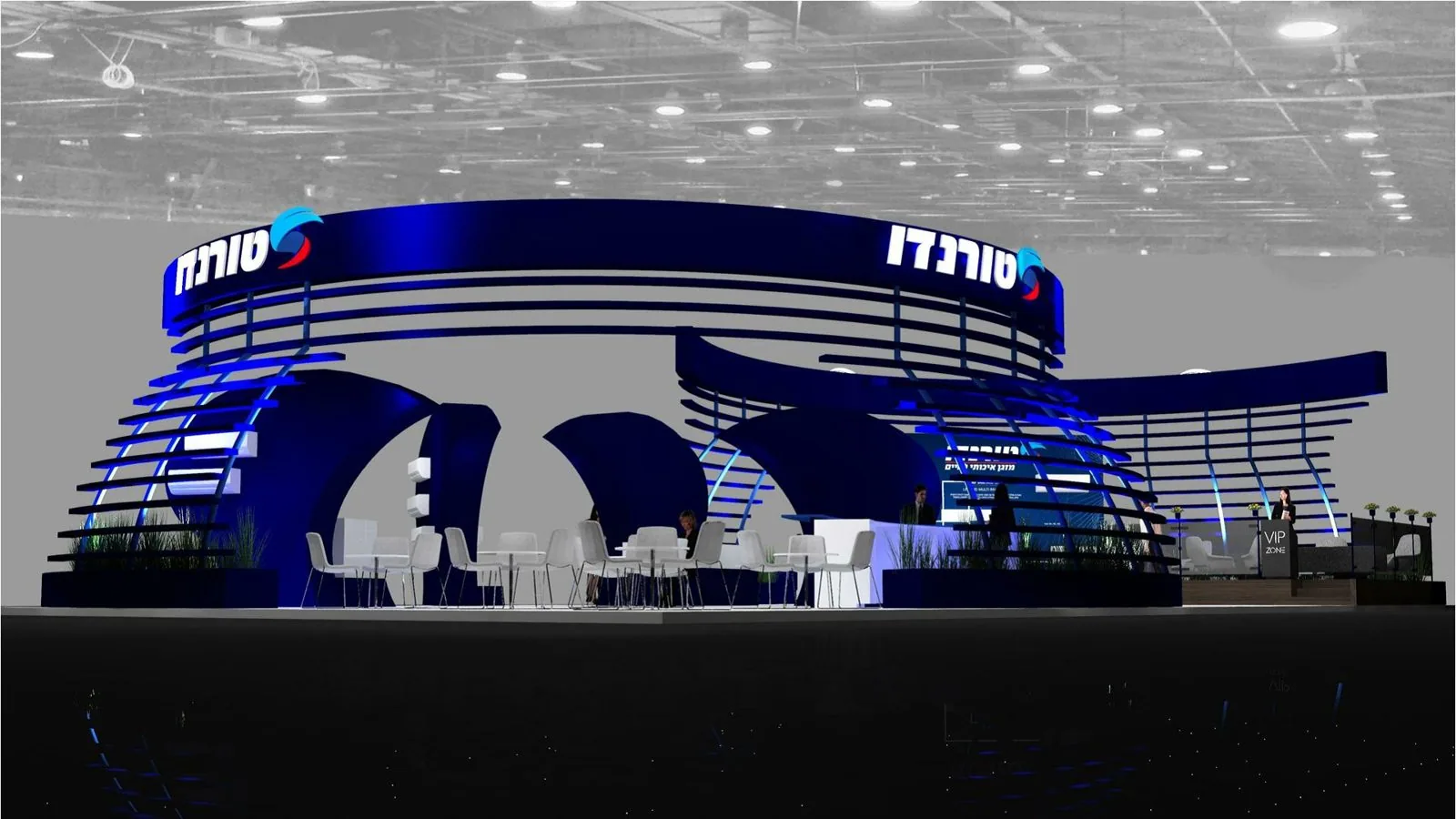 Tornado exhibition booth render