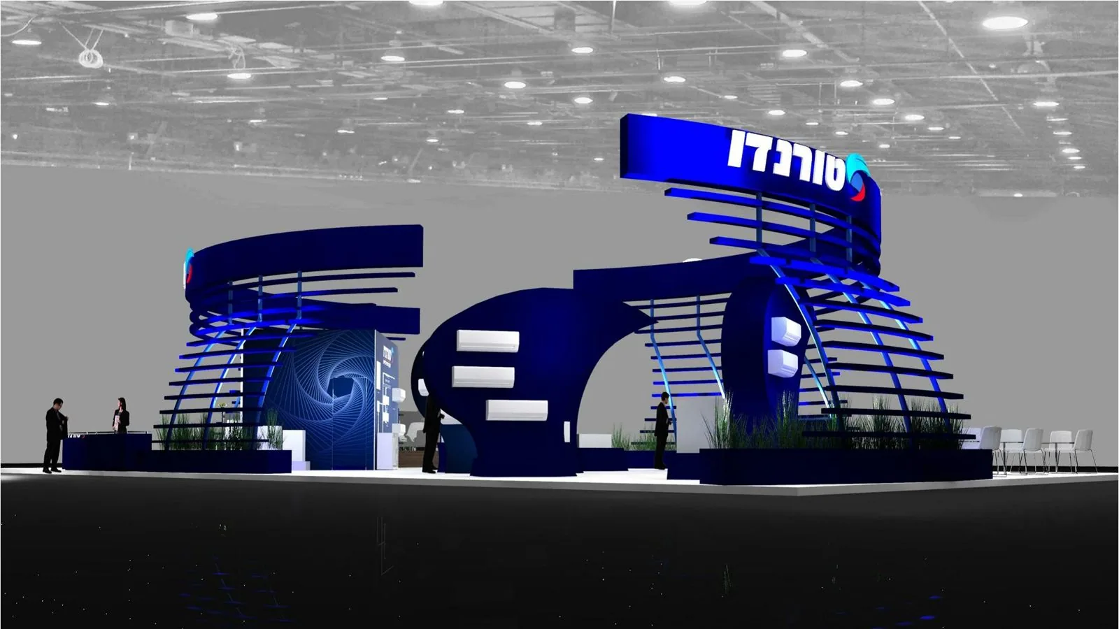 Tornado booth render