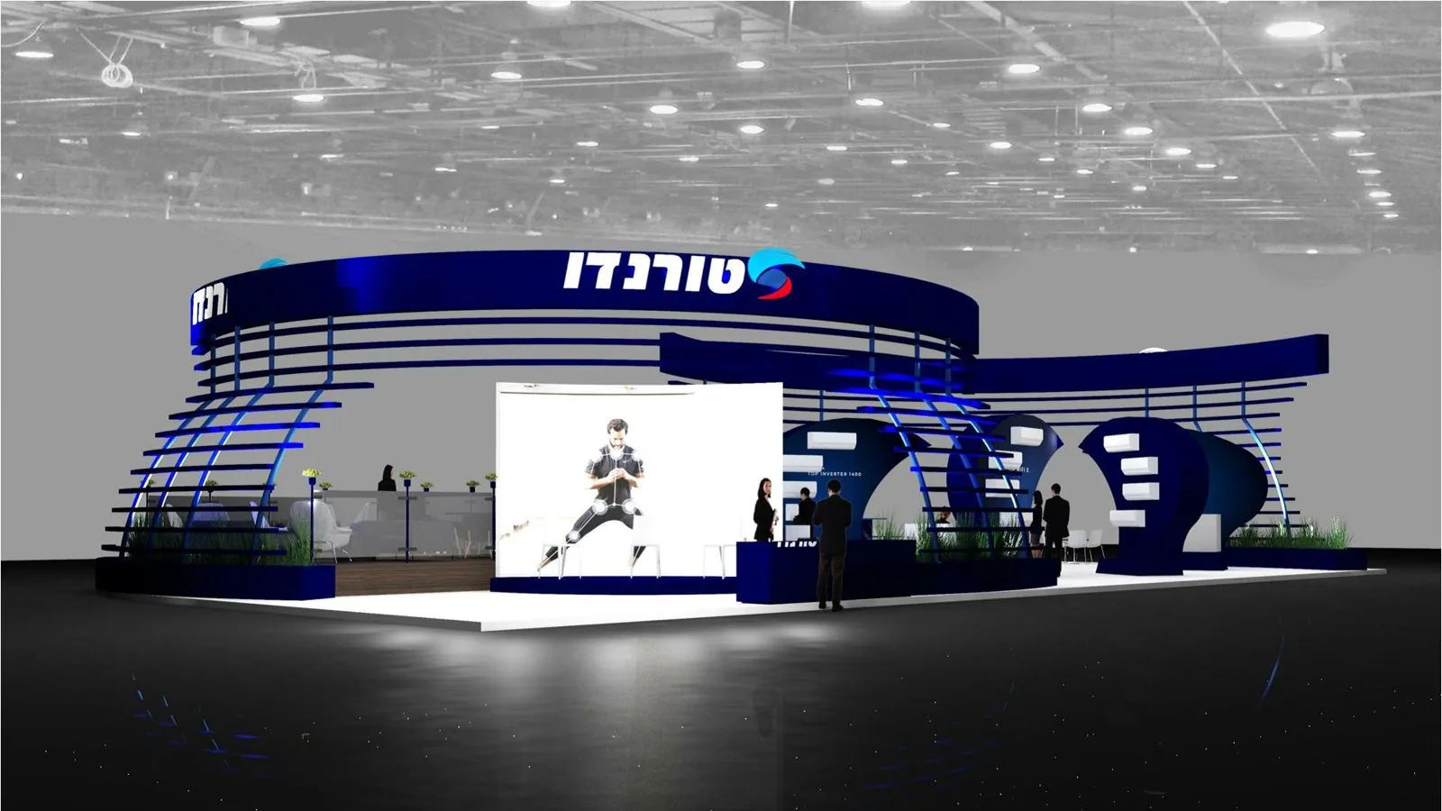 Tornado booth render